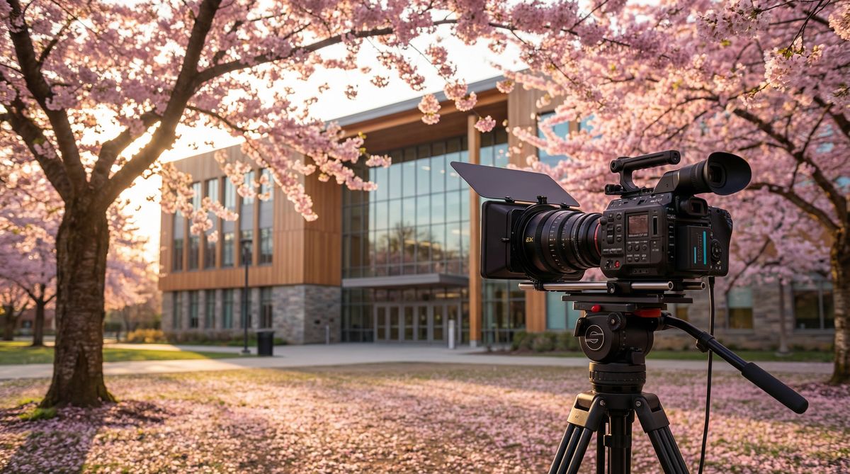 男同视频传媒校园拍摄现场